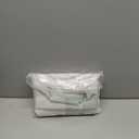 NICETOWN Room Darkening Window Treatments Pole Pocket Kitchen Tier Curtains- Tailored Scalloped Valance/Swags for Bedroom (One Set, W36 X L63 inches Each Panel, Platinum-Greyish White)