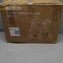 Walkers for Seniors Rollator Walkers with Seat, 350lb Capacity with Cup Holder & Cane Holder, 8'' All Terrain Wheels, Adjustable Handles and Seat Height, Foldable Design, Blue