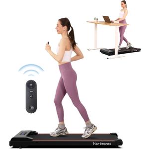 Walking Pad Under Desk Treadmill, Portable Mini Treadmill for Home/Office/Small Spaces, 2.5HP Quiet Brushless Walking Jogging Machine with 265 lbs Weight Capacity, Remote & App Control