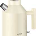 ASCOT Electric Kettle, Electric Tea Kettle 1.5L 1500W Retro Tea Heater & Boiling Water, Auto Shut-Off and Boil-Dry Protection (Cream) (Beige)