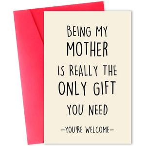 3 x Funny Birthday Card for Mom & Grandma, Sweet Mother's Day Card Gift Idea (ACH-027)