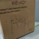 KEKOY Toilet Seat Risers for Seniors, Adjustable Height Width, Fits Most