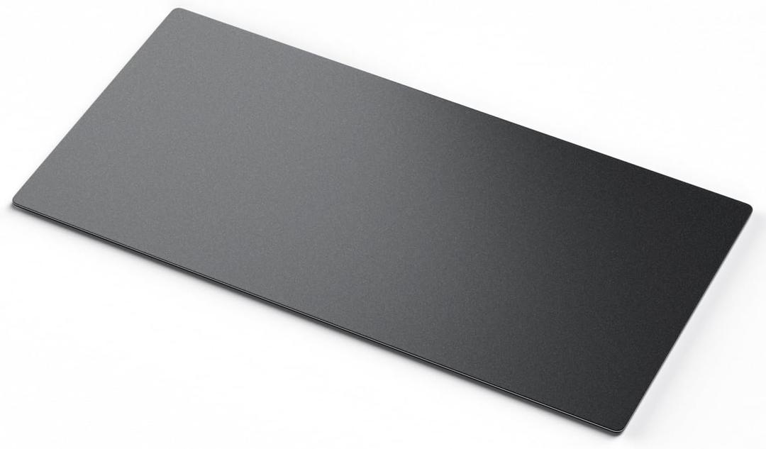 Large Glass Gaming Mouse Pads,Office Desk Pad Protectors,Tempered Glass Smooth Surface Hard Mouse Pads for Office and Home,11.8Inx31.5In Black, 11.8L x 31.5W inches