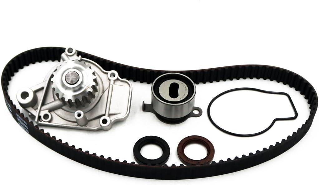 Timing Belt Water Pump Kit fits for 1988 1989 1990 1991 1992 1993 1994 1995 For Honda Civic, 1993-1995 For Honda Civic del Sol, 1988-1991 For Honda CRX 1.5L l4 GAS SOHC