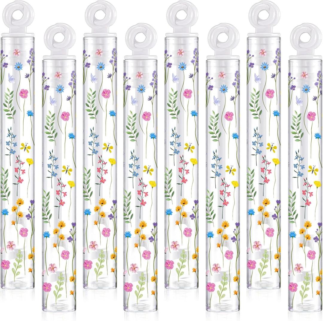 32 Pcs Wild Flower Bubble Wands Sweet Bubbles Party Favors for Adult Valentine Anniversaries Celebration Wedding Supplies Summer Activity Birthday Gifts Wedding Supplies