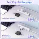Small Portable Charger 5000mAh,iWatch Wireless Charger Mini Power Bank with Built-in Cable,Travel Keychain Charger for Apple Watch 11/10/9/8/Ultra/7/6/Se/5/4,iPhone 17/16/15/14/13/12,Android Phone