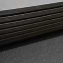 Art3d 8 Pack 96" x 6" WPC Slat Wall Panels, 3D Fluted Panel for Interior Wall Decor, TV Background, Bedroom, Living Room - Classic Black