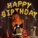 2 x 9-Pieces Gold Birthday Candles Set - Long Thin Birthday Candles, Cake Topper Decoration, Birthday Balloons, Cake Candles for Birthday Wedding Decorations Silver Birthday Candle