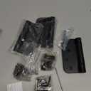 3-1/2 Inch Self-Closing Door Hinges, 3.5"x 3.5" Stainless Steel Adjustable Mortise Spring Door Hinge with 5/8" Radius Corner Matte Black-Pack of 3