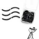 2 x Eyelash Curler Refills Compatible with shu uemura,Eyelash Curler Pads 24PCS,Silicone Lash Curler Refill Pads Compatible with shu uemura (Black)