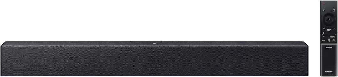 Samsung B-Series Soundbar HW B400F 2.0 ch Soundbar with Built in Subwoofer (2025 Model) One Remote Control, Surround Sound Expansion, Voice Enhance Mode