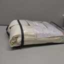 Extra Long Floor to Ceiling Drapes 108 Inches Long 2 Panels Set for Sliding Glass Door, Pinch Pleat Cream Sheer Curtain Privacy Light Filtering Bedroom Window Drapes 40"W x 108"L(Linen Blend Back Tab)