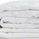 100% Wool Comforter Queen Size Duvet Insert Noiseless Cotton Shell Cover Down Comforter Temperature Regulation Breathable Comfortable for Summer Lightweight Warm Bedding for a Luxurious Sleep, 4.85lb (Queen for Summer, White)