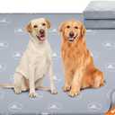 PJYucien Washable Pee Pads for Dogs 2 Pack, 36" x 36" Reusable Pee Pads for Dogs, Leak-Proof Pet Training Pads, Puppy Pads for Non-Slip, Designed for Dog Pen, Whelping Pad, Potty Training (Grey) (Gray White)