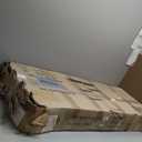 Mini Fridge Stand Coffee Bar Cabinet Station With Small Refrigerator Insert Storage Space, Shelf Organizer For Dorm Microwave To Sit On, Grey Baker Rack With Power Outlet, Big Table To Go Over Fridge (15.7"D x 40.5"W x 48.8"H)