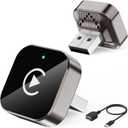 (2026 Upgraded) Wireless CarPlay Adapter for Apple iPhoneAndroid, Small Size,Plug and Play,Fast and Stable Connection Wireless Adapter for CarPlayAndroid-No Latency to Screen