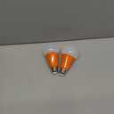 2 Pack BlueX LED A21 Orange Light Bulbs - 13W (100Watt Equivalent) - E26 Base LED Bulb, Party Decoration, Porch, Home & Holiday Lighting, Decorative Illumination