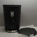 simplehuman 50 Liter / 13 Gallon Semi-Round Kitchen Step Trash Can with Secure Slide Lock, Black Plastic