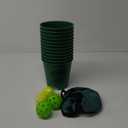 Olsa Yard Pong Outdoor Games, Giant Yard Pong Yard Game with 12 Buckets, Balls, Strength Carrying Bag for Backyard Beach Lawn Park Camping, Toss Outdoor Games for Adults and Family(Green)