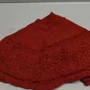 Mr. Pen- Small Christmas Tree Skirt, 24", Red Knitted Christmas Skirt Tree, Xmas Tree Skirt