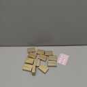 UNIQOOO 12 Pack 2" Gold Birch Wood Table Number Holders for Cardstock, Solid Wood Place Card Holders for Wedding, Photo Holder, Photo Display Stand for Event Decor, Retail Shop, Cafe Restaurant Menu, Name Tag