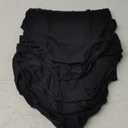 Hipster Panties for Women Underwear Lace Bikini Hip-huggers Panties 5 Pack(218S-Black) M
