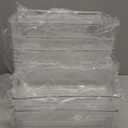 Set of 8 pantry organizers and storage, Clear Plastic Storage Bins for Kitchen Organization, Freeze Storage, Home Edit Containers (4Small+4Large)