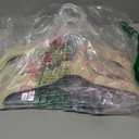 TOPIA HANGER Slim Natural Wood Hangers with Extra Soft Non-Slip Rubber Grips, 18-Pack High-Grade Fashion Hanger No Shoulder Bump for Sweater, Camisole, Jacket, Dress, Coat -CT16N