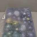 100PCS Blue and Gold Christmas Ornaments Set, Shatterproof Christmas Ball Ornaments Bulk, Assorted Decorations Baubles Hanging Ornaments for Christmas Trees Holiday Party Decor (Blue & Gold)