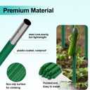 Garden Stakes 6FT 25pcs, Plastic Coated Steel Plant Stakes Specifically Designed for Climbing Plants, Ideal for Tomatoes, Beans, Cucumbers, Peppers, Vines, and More Plant Growth