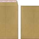 120 PCS 10x13 inches Security Catalog Envelopes Printable Self Seal Envelopes, Anti Tear Recycled Kraft Envelopes for Invitation Cards, Pictures, Photos, Documents
