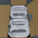 MR.SIGA 4 Pack Airtight Food Storage Container Set, BPA Free Kitchen Pantry Organization Canisters with One-handed Leak Proof Lids, 1L / 33.8oz, Medium, White