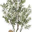 8ft Faux Olive Tree Artificial Indoor,Fake Olive Tree with Pot,Large Olive Branches and Lifelike Fruits,for Home Office House Living Room Decor