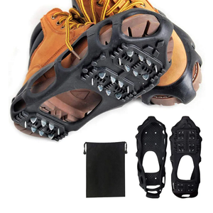 ICE Snow Traction Cleats Crampons Anti-Slip Snow Shoes Cleats Walking on Snow Ice Winter Walking Boots Cleats for Men Women, Size: Medium (5.5-7men/7-8.5women)