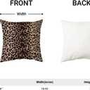 Leopard Pillow Covers 18x18 Inch Set of 2 Cheetah Brown Throw Pillows Skin Animal Print Pillow Cases Modern Decorative Pillows Outdoor Farmhouse Soft Cotton Cushion Case Decor for Couch Sofa