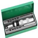 QWORK 1/2" CR-V Hand Impact Screwdriver Set with 12-Piece Bit Set, Anti-Knock Handle