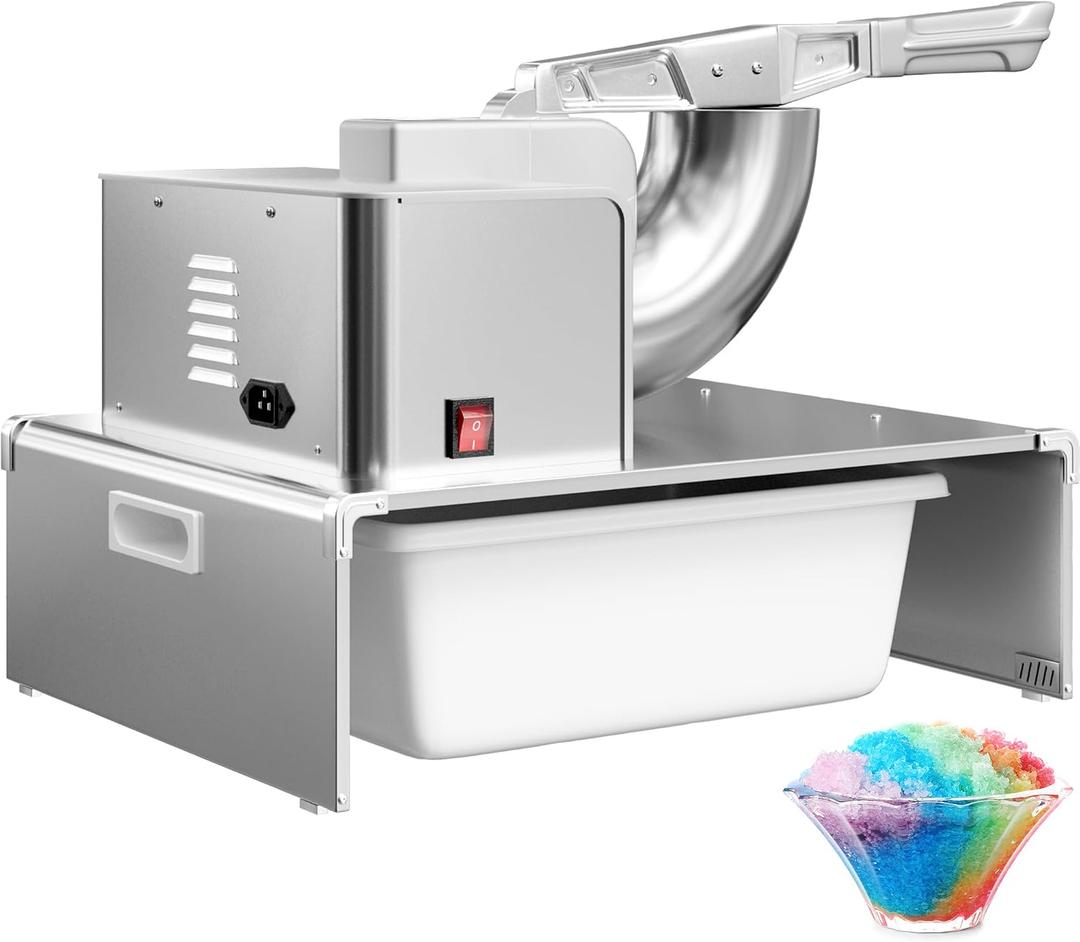 VNN Commercial Shaved Ice Machine - Electric Snow Cone Machine, Suitable for Party Activities, Family Gatherings, Events