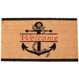 Nautical Ancho Doormat Bath Mat Welcome Rug Non-Slip Dust Floor Seasonal Spring Summer Mats for Kitchen Office 16x24 Inch