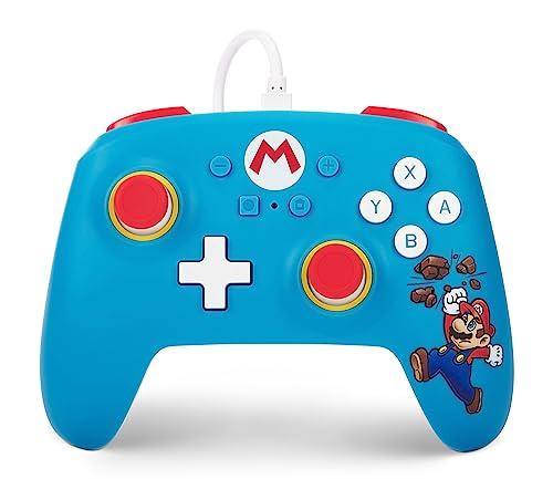 PowerA Nintendo Switch Wired Controller - Brick Breaker Mario, Mario Switch Controller, Detachable 10ft USB Cable, Plug & Play, Officially Licensed by Nintendo