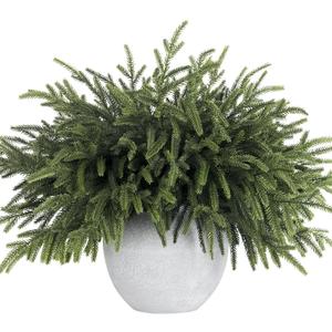 16 Pcs Real Touch Christmas Norfolk Pine Stems