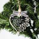 4 x Angel Wings Baby Memorial Ornaments, Memorial Gifts for Loss of Daughter/Son, Gift for Miscarriages, Stillborn Gifts, Infant Loss Ornament 2025, Loss of a Baby Memorial Ornaments (OCM004)