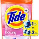 Tide Power PODs 2-in-1 Laundry Detergent Pods with Downy Soft Boosters, Lasting Freshness with April Fresh Scent, 15 Count