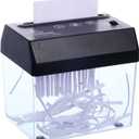 Mini Paper Shredder with Auto Feed - Portable A6 Document Shredder for Home & Office, USB/Battery Powered Auto Shredder Machine for Paper, Bills, Receipts