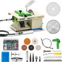 Entry-Level Jewelry Rock Saw for Cutting Rocks, 110V 750W Lapidary Saw Rock Cutter Mini Table Saw for Crafts Lapidary Equipment for DIY Gemstone Cutting Grinding Woodworking Carving