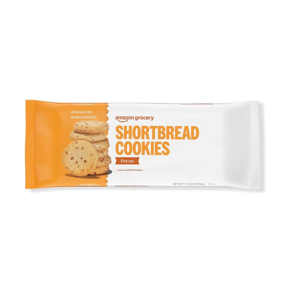 Amazon Grocery, Pecan Shortbread Cookies, 11.3 Oz (BBD - 07/07/26)