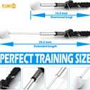 Retractable Golf Swing Training Aid Golf Swing Trainer with Ergonomic Grip & Audible Feedback | Golf Swing Corrector for Tempo, Balance & Accuracy | Indoor & Outdoor Golf Practice Tool