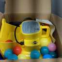 Inflatable Bounce House with Slide, Jumping Castle with Blower and Ball Pit House, Two Dart Target Game