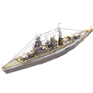 Piececool 3D Metal Puzzle for Adults Warship Models Kits, Nagato Class Battleship DIY 3D Metal Military Model Building Kit Puzzle for Adult Home Decor Best Gifts
