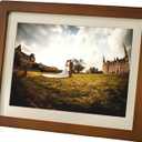 Wooden Frame - 8x10 Picture Frame Wood - Natural Wood Grain, Handcrafted, Rounded Corner, Wide Edge - Wall & Tabletop Picture Frames - Artistic Decorative Frame for Home (10In)