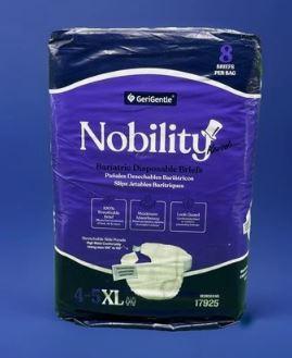 Nobility 4-5xl Adult Diapers for Women and Men 8 Bariatric Disposable Briefs Tab, 32count